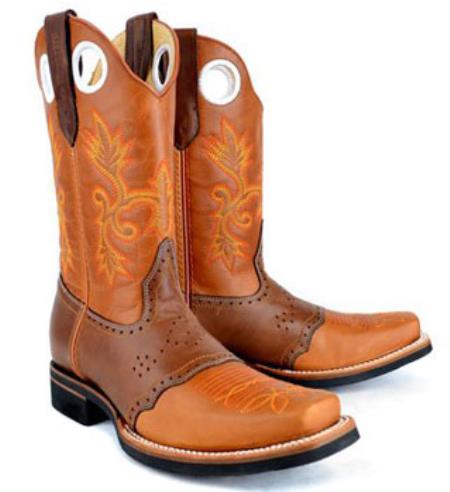 Botas exóticas King para hombre estilo vaquero de Los Altos Botas a la venta Botas de vaquero de vestir de cuero estilo rodeo a precio económico a la venta en línea Botas de cuero color coñac con montura