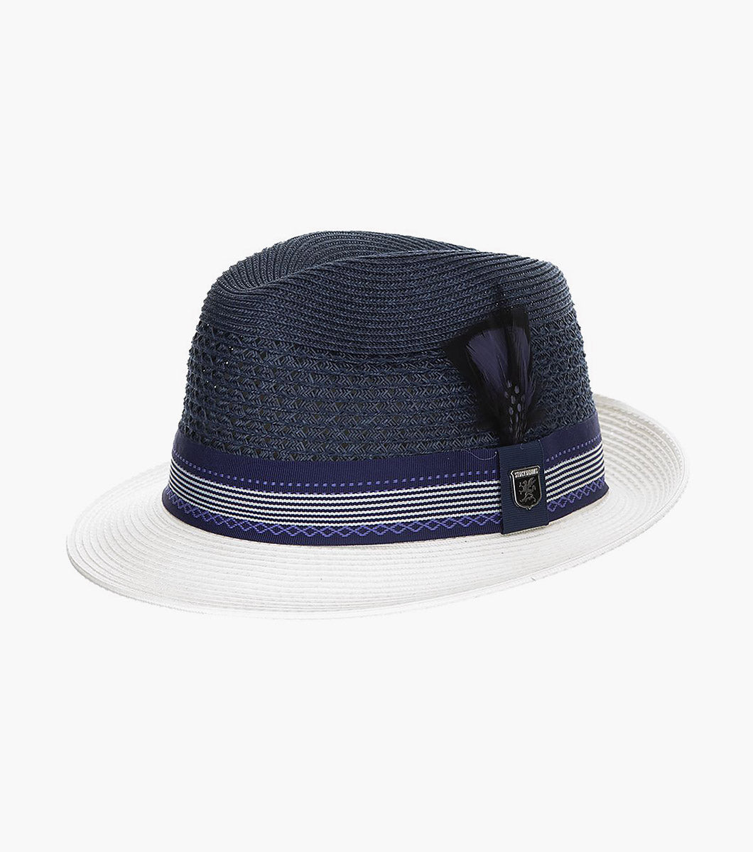 JALEN FEDORA Poly Braided Pinch Front Hat