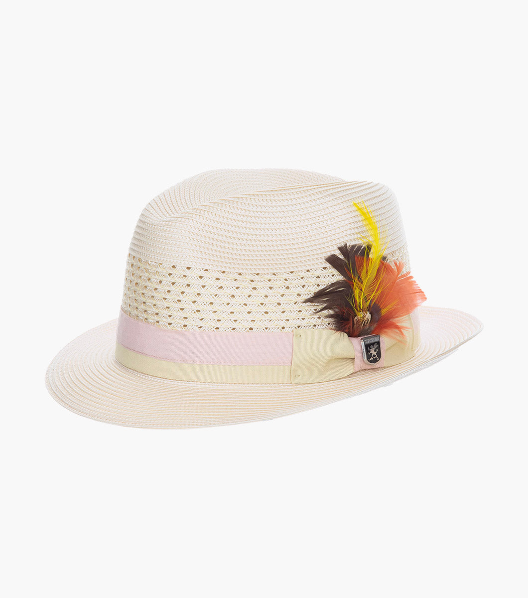 TYCE FEDORA Poly Braided Pinch Front Hat
