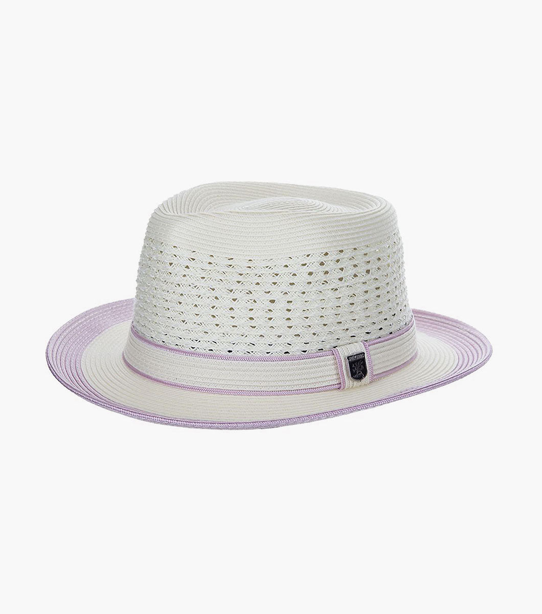 TYRONE FEDORA Poly Braided Pinch Front Hat