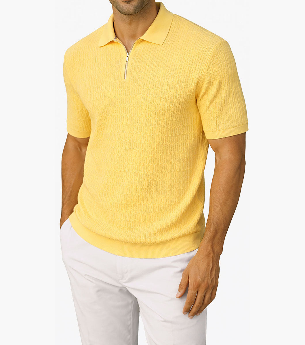 ISAAC Quarter Zip Polo Shirt