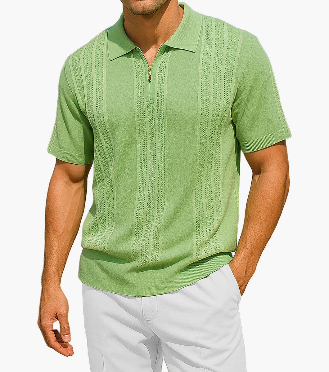 LOGAN Quarter Zip Polo Shirt