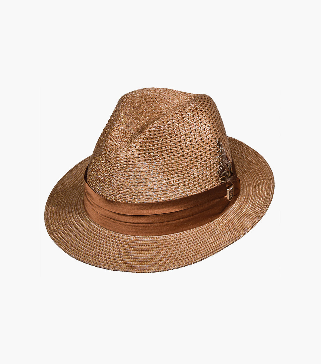 DUBLIN FEDORA Poly Braided Pinch Front Hat