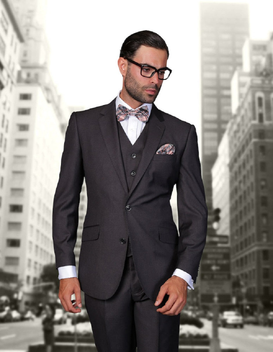 Trajes De Dombre Para Boda - Trajes De Novio - Traje Para Hombre - Heather Charcoal Suit