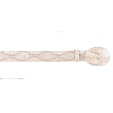 Cream ~ Ivory ~ Off White Caiman ~ World Best Alligator ~ Gator Skin Patchwork