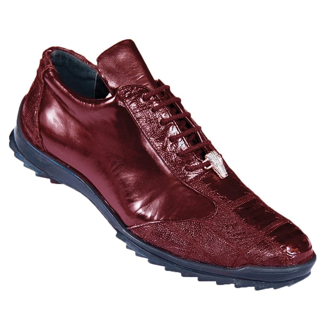Zapatos De Avestruz Originales Para Hombre - Sneaker de Piel de Avestruz  Pata  Vino