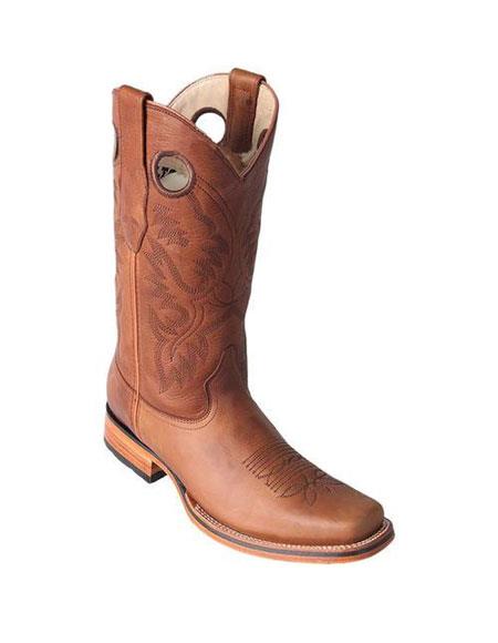 Botas Los Altos para hombre, hechas a mano, color miel, con doble costura, forro de cuero completo, botas de vaquero de vestir, precio económico, a la venta en línea
