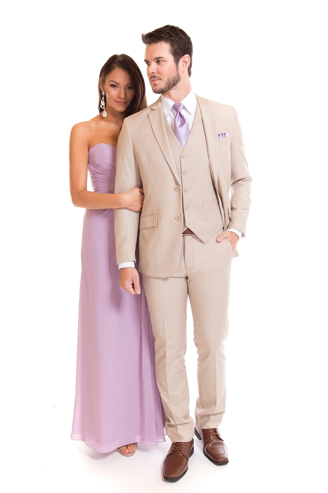 Western Suit - Trajes Para Hombres - Cowboy Formal Attire - Trajes De Novio - Tan Suit
