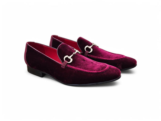 Velvet Buckle Loafer Carrucci