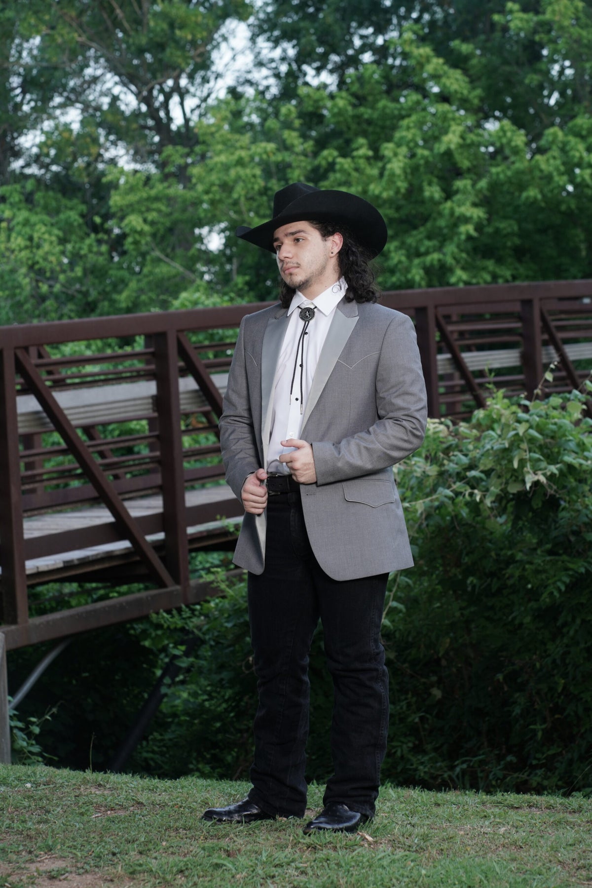 Western Suit - Trajes Para Hombres - Cowboy Formal Attire - Trajes De Novio Slim Fit - Western Grey