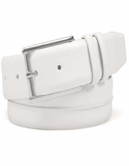 Mezlan Belt Brand AO10952 By Mezlan Belt In White