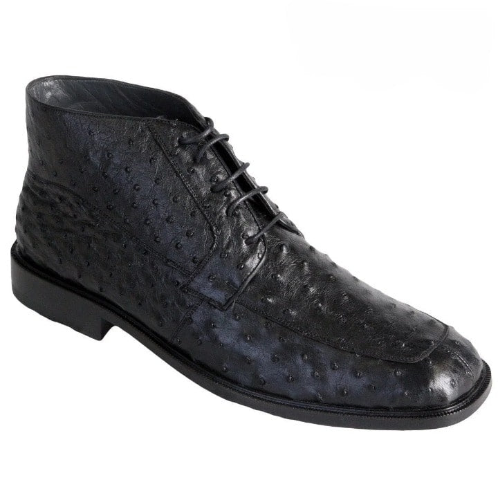 Zapatos De Avestruz Originales Para Hombre - Zapato Botín Piel Avestruz