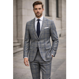statement-men-s-2-piece-100-wool-windowpane-plaid-suit-modern-fit