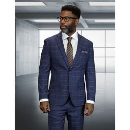 statement-men-s-2-piece-100-wool-sharp-windowpane-plaid-suit-modern-fit