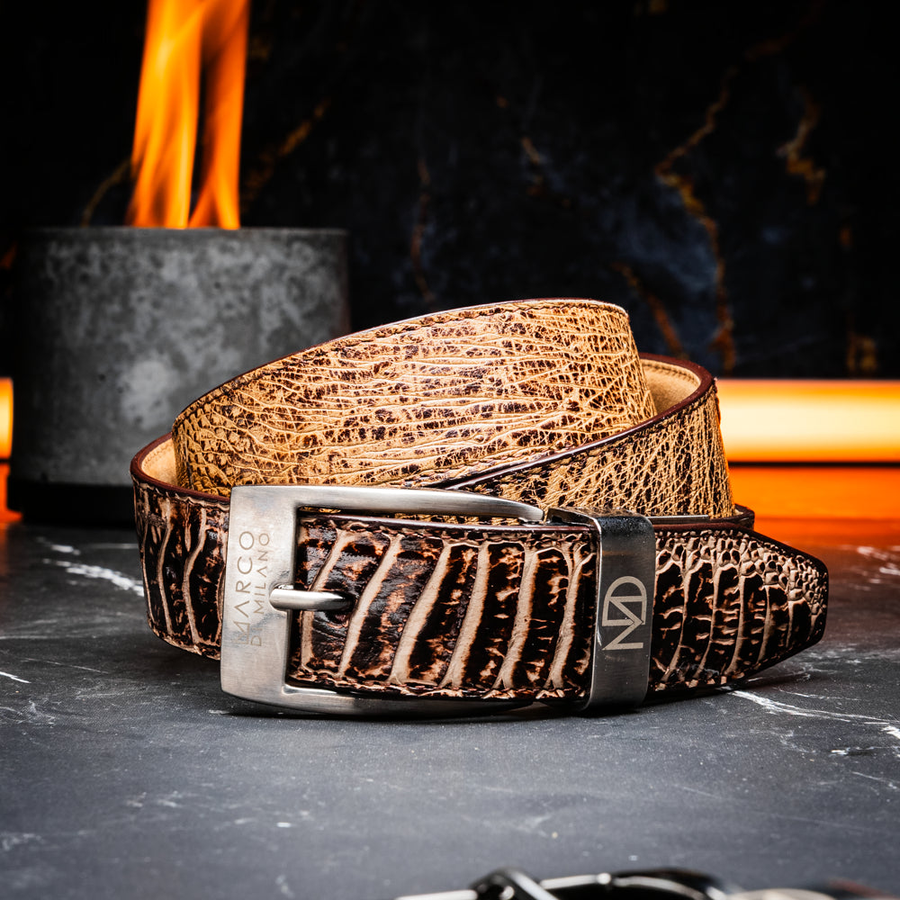 Marco Di Milano Alessio Belt Orix Leather Loafer