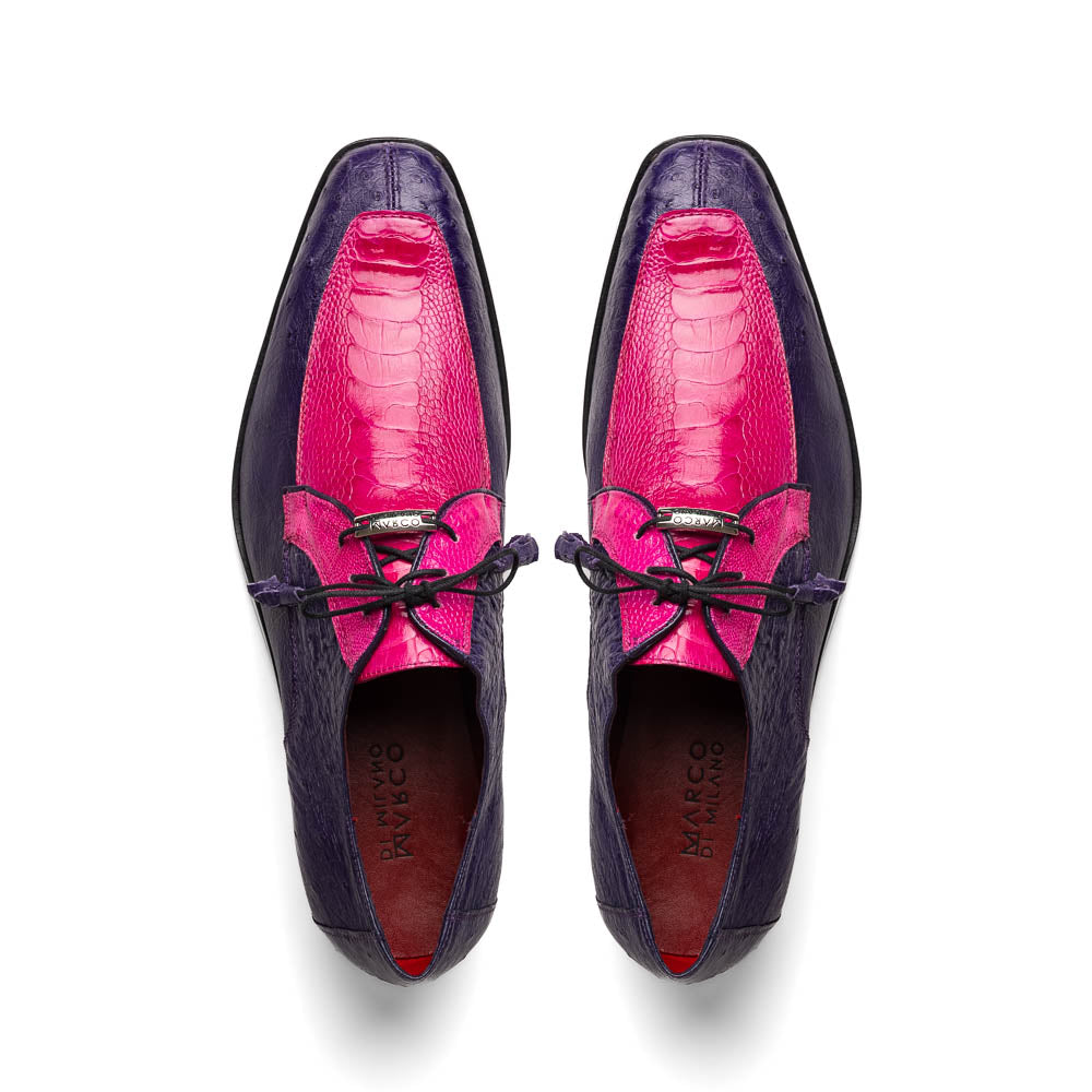 Marco_Di_Milano Andretti: Pink Suede Loafers