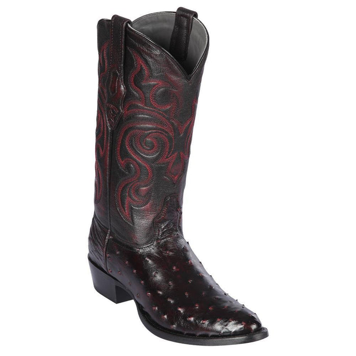 Botas de Avestruz Punta Redonda