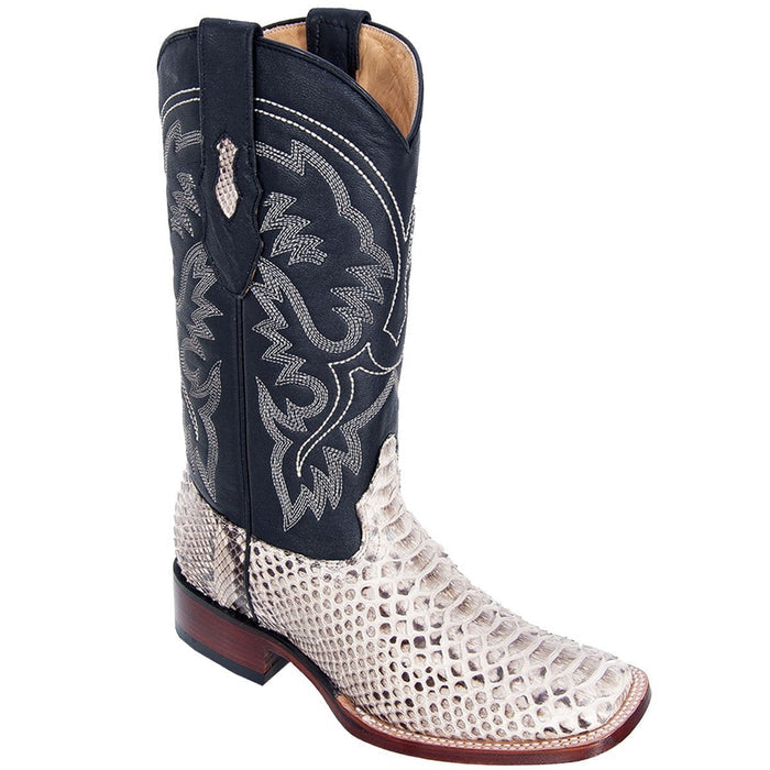 Botas de Pitón Original Horma Ranchera Cuadrada Ancha