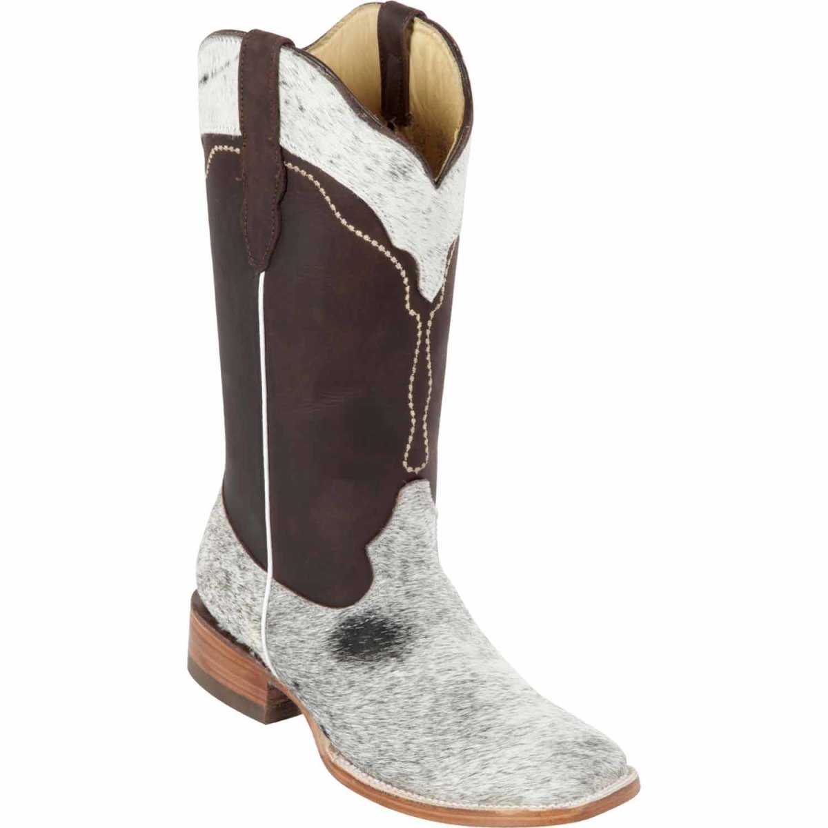 Botas de Cuero con Pelo de Vaca para Mujer en Horma Rodeo Q322V2504
