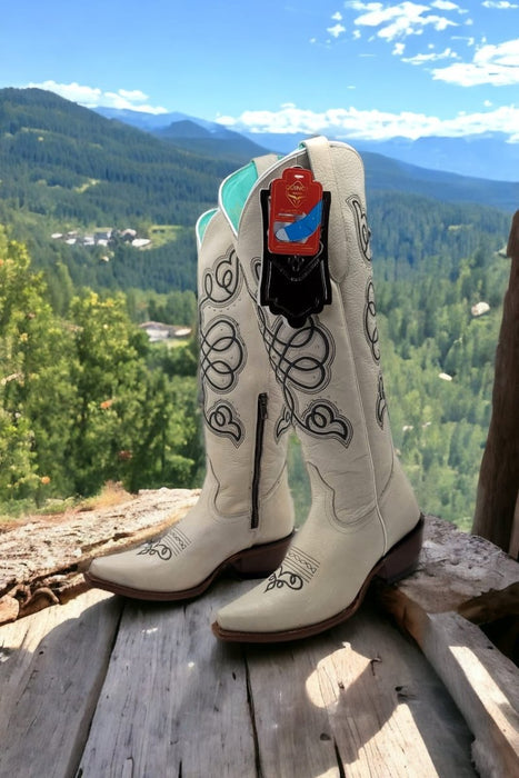 Botas de Cuero Original Punta Cuadrada Chocolate GEN