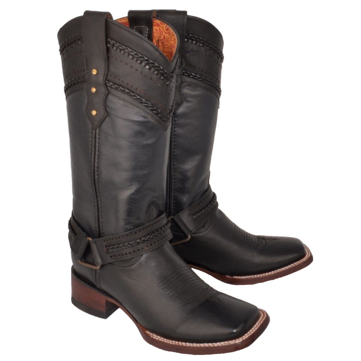 Botas Altas de Cuero para Mujer en Horma Rodeo Q3224205