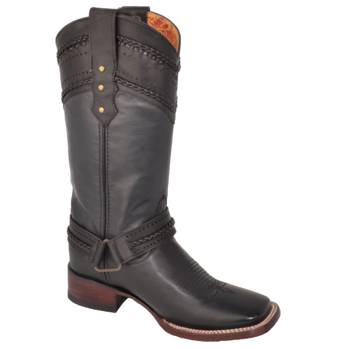 Botas Altas de Cuero para Mujer en Horma Rodeo Q3224205