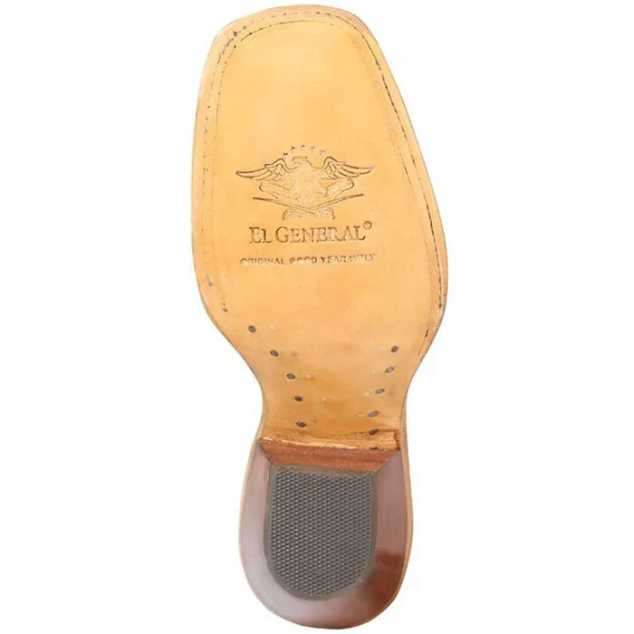 Botas Altas de Gamuza Horma Rodeo Cuadrada para Mujer Color Miel GEN