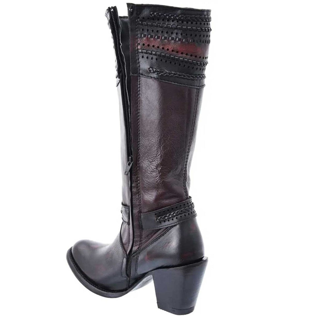 Botas Altas de Piel de Cabra Horma Tiffany con Zipper para Mujer WD-527