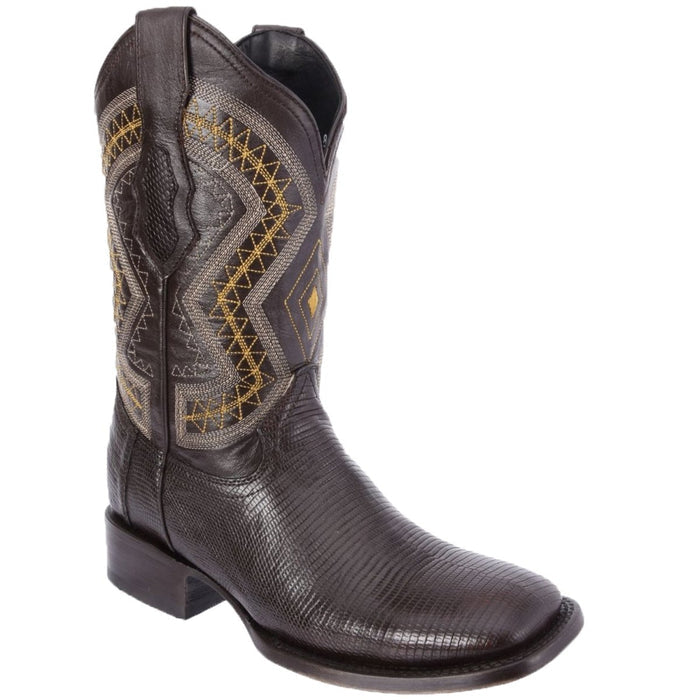 Botas de Armadillo Lizard Original Horma Rodeo Color Cafe