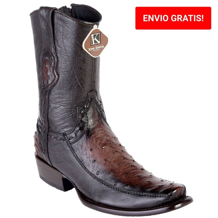 Botas de Avestruz con Venado Corta Dubai