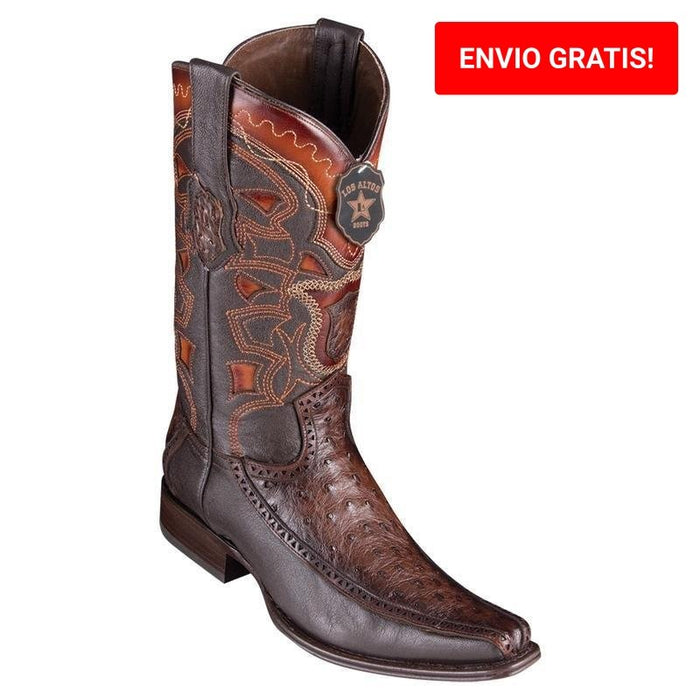 Botas de Avestruz con Venado Horma Europea