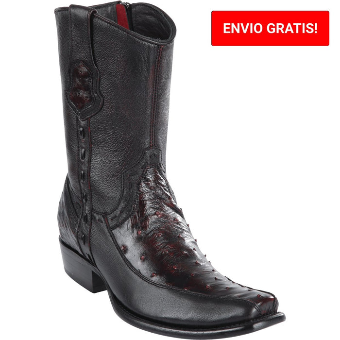 Botas de Avestruz Cortas Horma Dubai