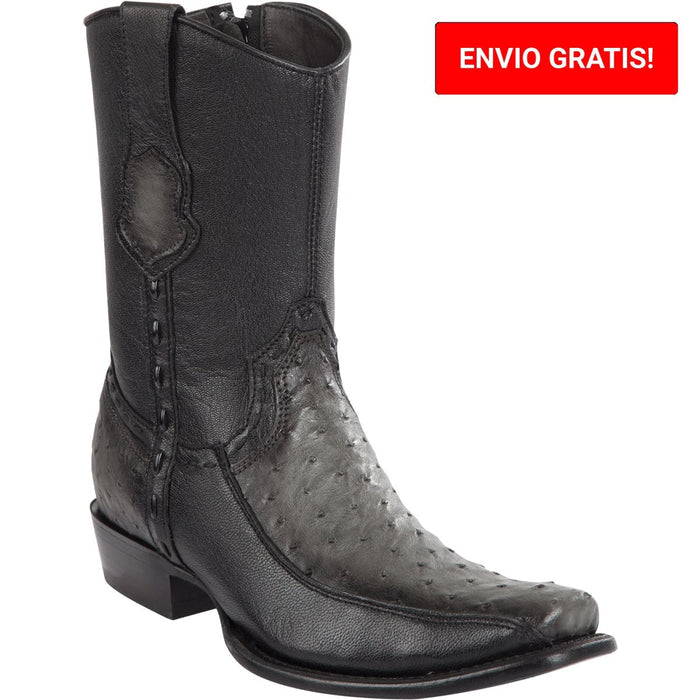 Botas de Avestruz Cortas Horma Dubai