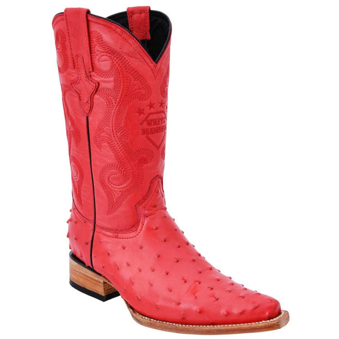 Botas de Avestruz Grabado en Horma 3X Aladino WD