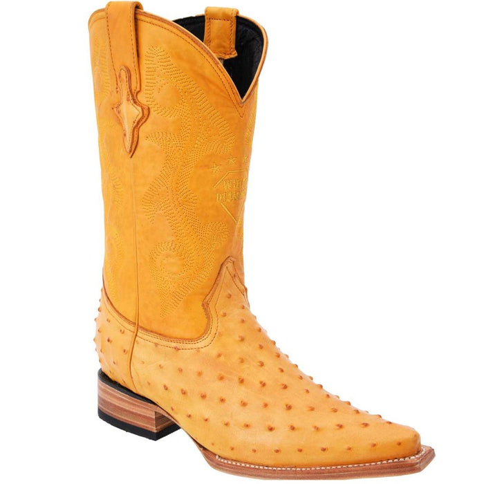 Botas de Avestruz Grabado en Horma 3X Aladino