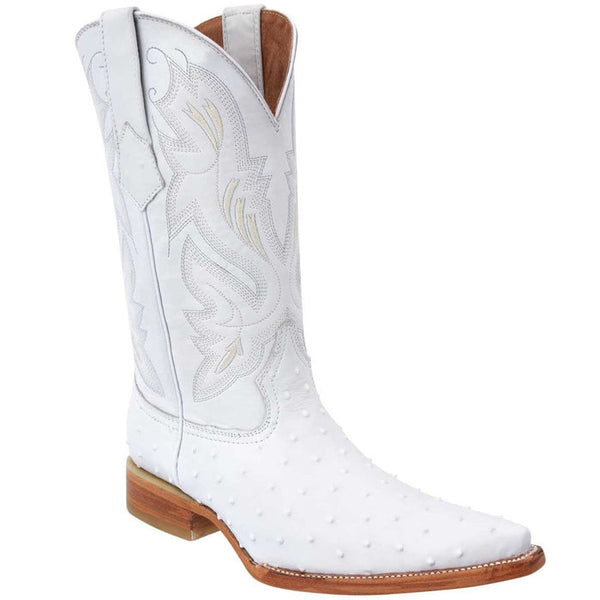 White Diamonds Boots - Botas de Avestruz Grabado en Horma 3X Aladino