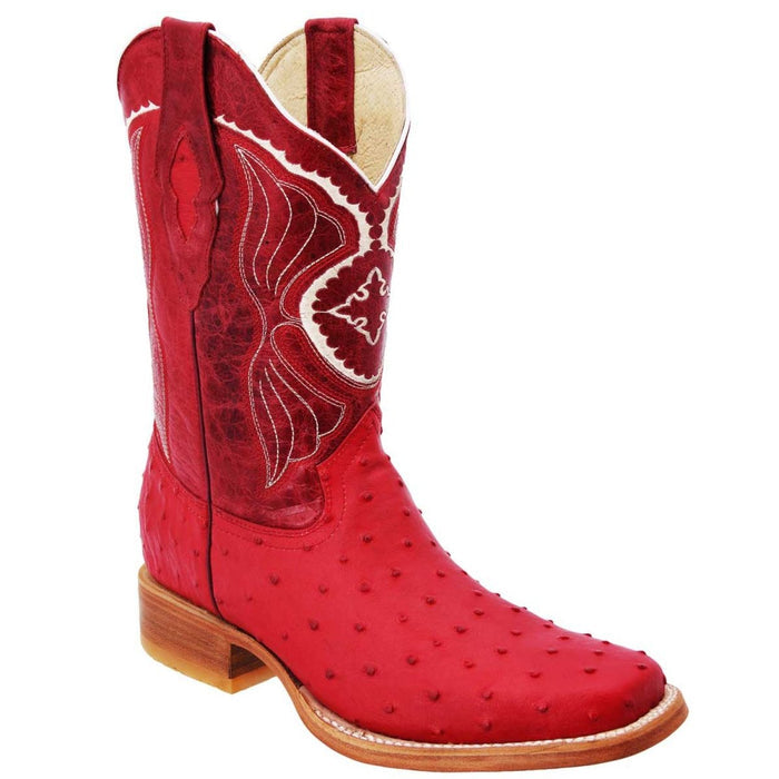 Botas de Avestruz Grabado en Horma Rodeo WD