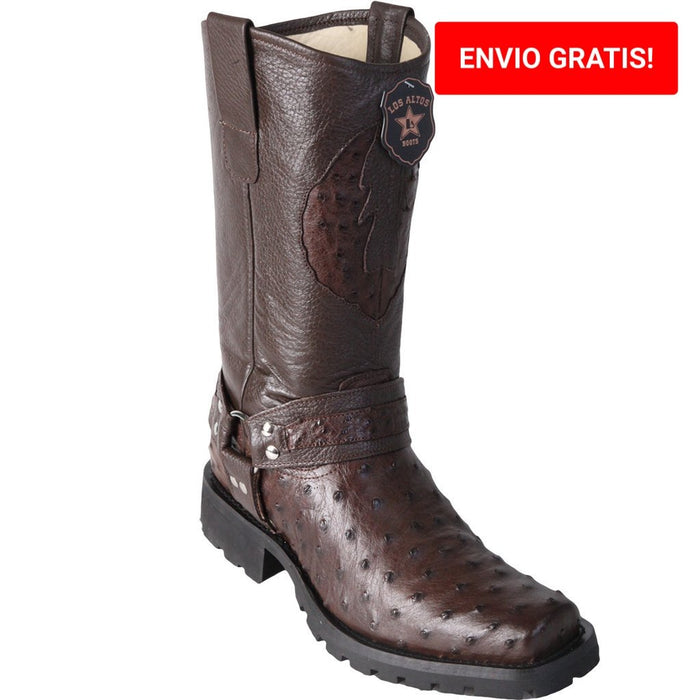 Botas de Avestruz Horma Biker para Motociclista