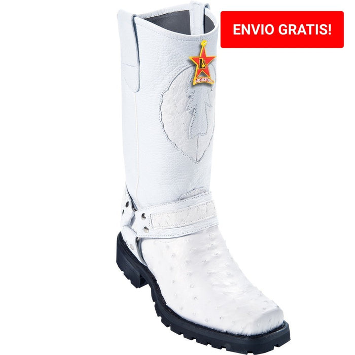 Botas de Avestruz Horma Biker para Motociclista