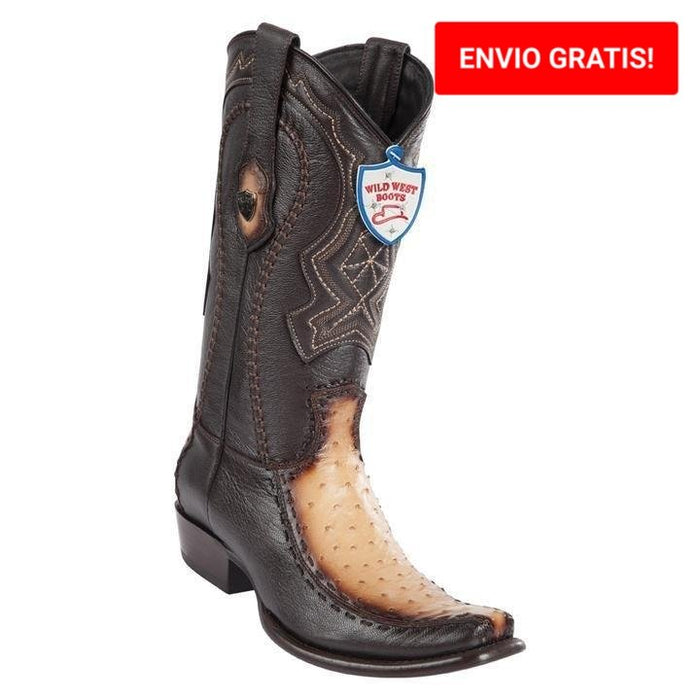 Botas de Avestruz Originales con Venado Horma Dubai