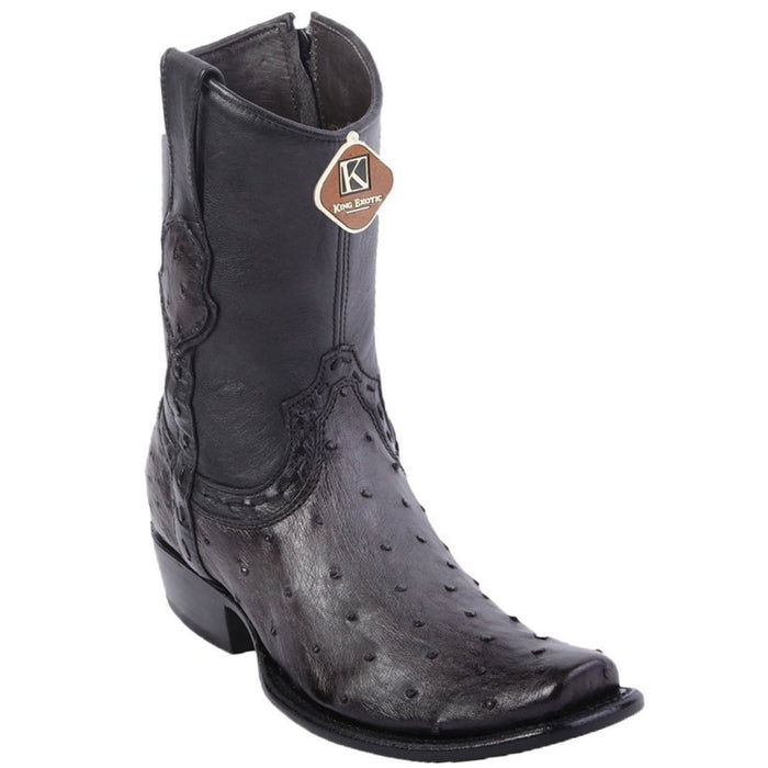 Botas de Avestruz Original Cortas Horma Dubai