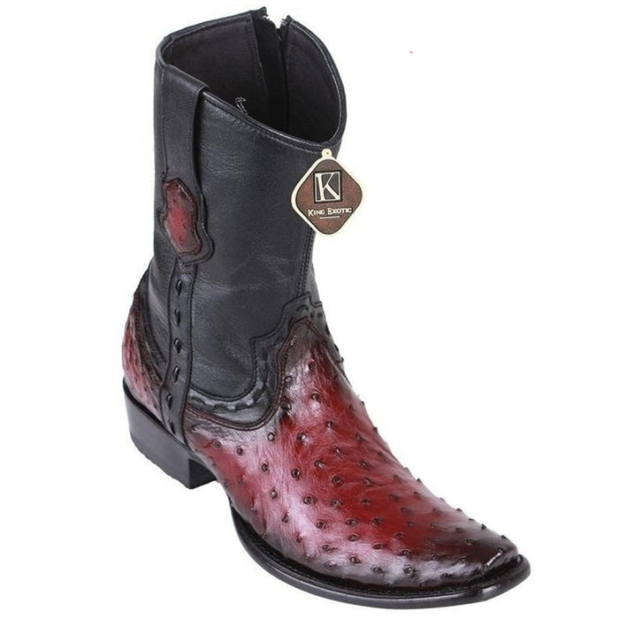 Botas de Avestruz Original Cortas Horma Dubai