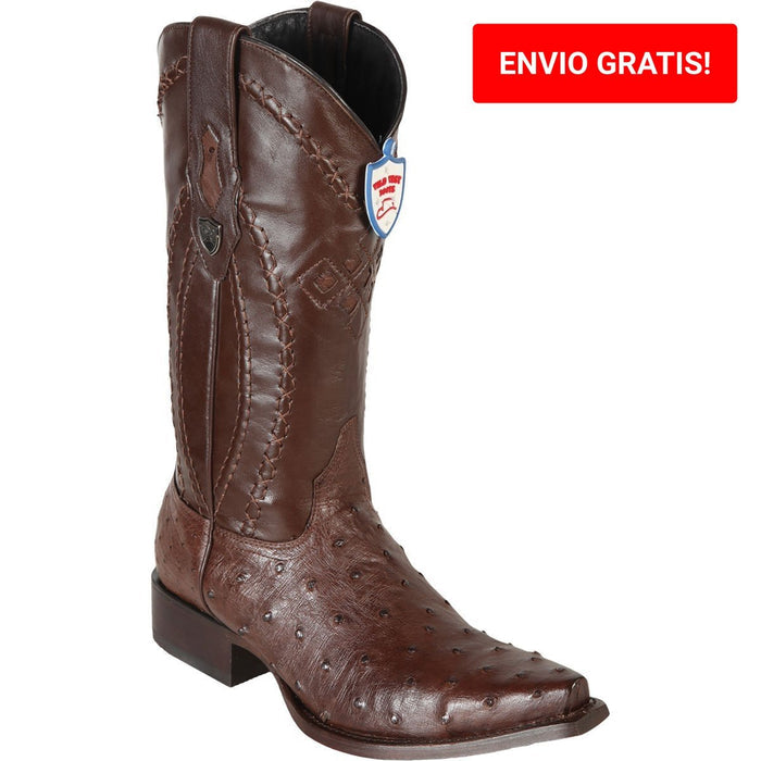 Botas de Avestruz Original Punta Recortada