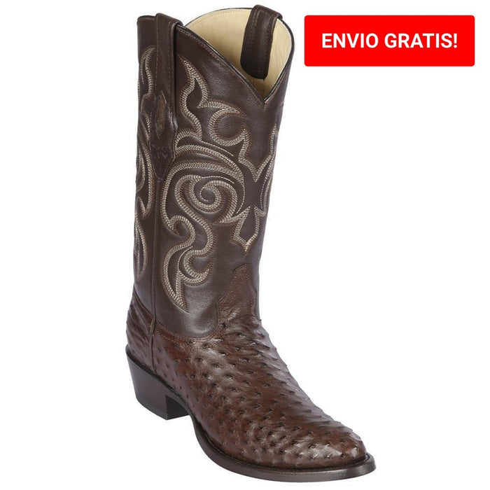 Botas de Avestruz Pata con Venado Corta Horma Dubai WW
