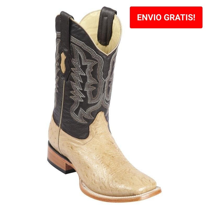 Botas de Avestruz Panza Suave Horma Ancha