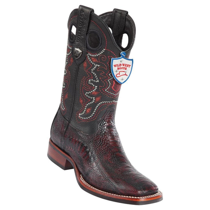 Botas de Avestruz Pata Horma Rodeo Suela de Hule