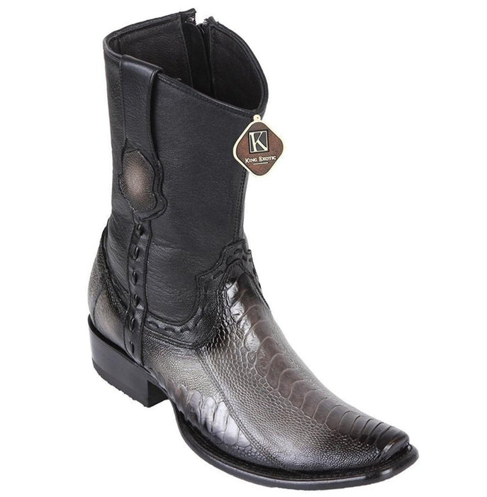 Botas de Avestruz Pata Original Cortas Horma Dubai KE