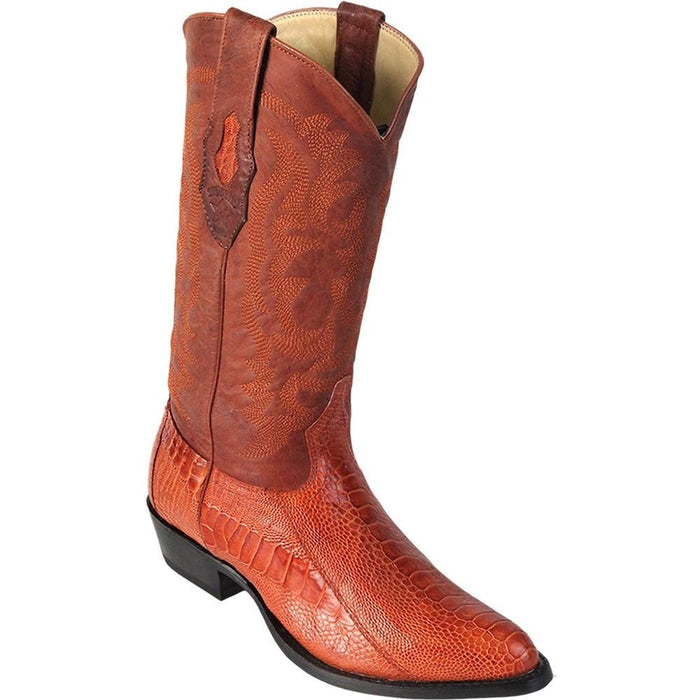 Botas de Avestruz Pata Original Horma Semi Redonda