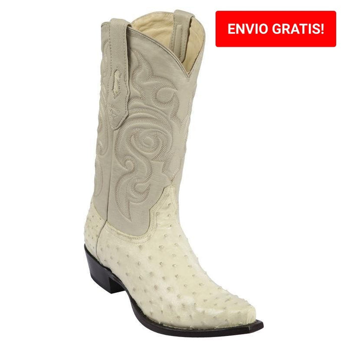 Botas de Avestruz Original Punta Recortada