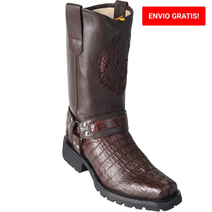 Botas de Cocodrilo Caimán Biker Cola para Motociclista LAB